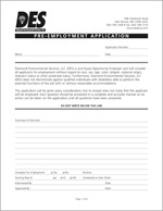 DES Employment Application